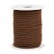 Nylon Braided Cord, Milan Cords Woven Thread for Bracelet Jewelry Making, Saddle Brown, 3mm, about 21.87 yards(20m)/roll