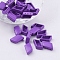 Spray Painted Alloy Multi-Strand Links, For Tile Elastic Bracelets Making, Rhombus, Dark Orchid, 14x8x4.8mm, Hole: 0.8mm