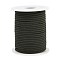 Nylon Braided Cord, Milan Cords Woven Thread for Bracelet Jewelry Making, Dark Slate Gray, 3mm, about 21.87 yards(20m)/roll