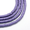 Handmade Polymer Clay Beads, Disc/Flat Round, Heishi Beads, Slate Blue, 6x1mm, Hole: 2mm, about 380~400pcs/strand, 17.7 inch