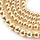 Round Brass Beaded Stretch Bracelets&nbsp;BJEW-JB05982-3