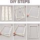 Basswood Assembled Paper Making Frame&nbsp;DIY-WH0001-73D-2