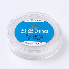 Korean Elastic Crystal Thread, For Jewelry Making, Clear, 0.7mm, about 65.61 yards(60m)/roll