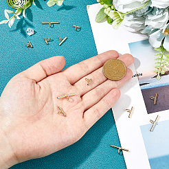 12Pcs 3 Styles Brass Tube Bails&nbsp;DIY-FH0007-67G