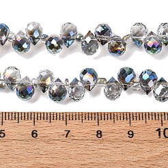 Transparent Electroplate Glass Beads Strands&nbsp;EGLA-F152A-FR06