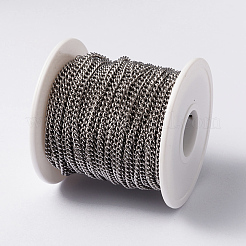 Tarnish Resistant 304 Stainless Steel Twisted Chains Curb Chains&nbsp;CHS-H007-38P