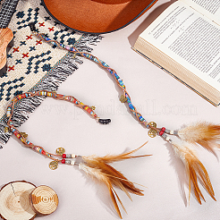 2Pcs Elastic Wrapped Core Cord & Flat Faux Suede Cord Wigs&nbsp;HJEW-PH02263
