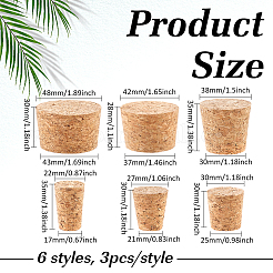 18Pcs 6 Styles Cork Stopper&nbsp;AJEW-ME0002-67