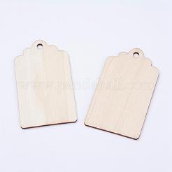 Undyed Wood Big Pendants&nbsp;WOOD-L003-01