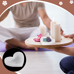 Heart Natural Selenite Decorative Bowls&nbsp;AJEW-WH0460-043B