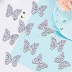 Resin Rhinestone Hotfix Rhinestone Iron on/Sew on Cloth Patches&nbsp;DIY-WH20063-030G