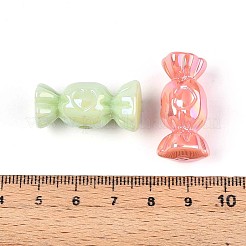 UV Plating Opaque Acrylic Beads&nbsp;OACR-T028-54