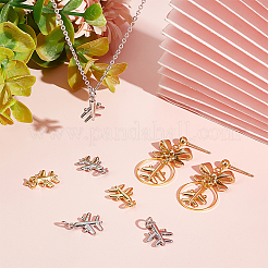 8Pcs 2 Colors Brass Charm&nbsp;KK-BBC0012-89