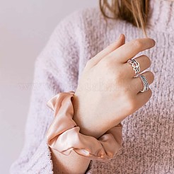 15Pcs 15 Style Crystal Rhinestone Rhombus & Lotus & Crown Finger Rings Set&nbsp;JR940A