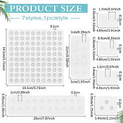 7Pcs 7 Styles Acrylic Bead Design Boards&nbsp;ODIS-BC0001-16