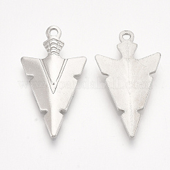 Non-Tarnish 201 Stainless Steel Pointed Pendants&nbsp;STAS-T045-23P