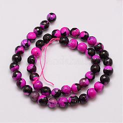 Natural Fire Crackle Agate Bead Strands&nbsp;G-G882-8mm-B04
