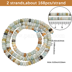 2 Strands Natural Flower Amazonite Beads Strands&nbsp;G-PA0001-27