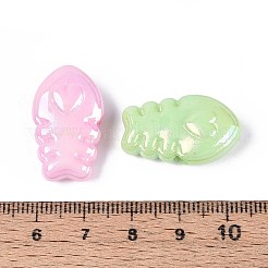 UV Plating Opaque Acrylic Beads&nbsp;OACR-T028-77