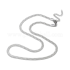 Non-Tarnish 304 Stainless Steel Herringbone Chain Necklaces&nbsp;NJEW-P282-03P