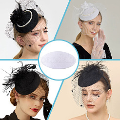 Cloth Round Fascinator Hat Base for Millinery Magic&nbsp;AJEW-WH0270-739A