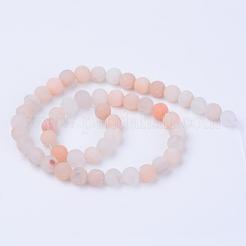 Natural Pink Aventurine Beads Strands&nbsp;G-Q462-8mm-13