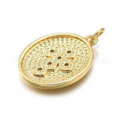 Rack Plating Brass Micro Pave Cubic Zirconia Pendants&nbsp;LS-KK-K401-89G