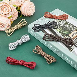 7 Strands 7 Colors Braided PU Leather Cords&nbsp;WL-FH0001-01