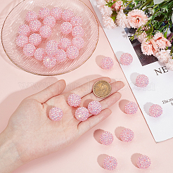 40Pcs Resin Rhinestone Beads&nbsp;RESI-SC0003-14A