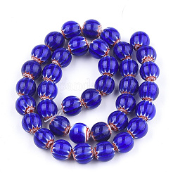 Handmade Millefiori Lampwork Chevron Beads Strands&nbsp;X-LAMP-S191-16