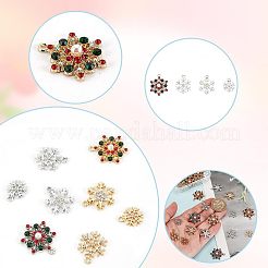 48Pcs 8 Styles Rack Plating Alloy Pendants&nbsp;FIND-AR0005-13