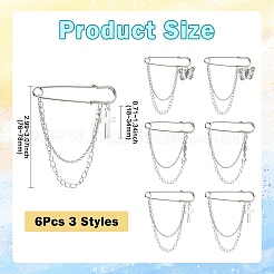 6Pcs 3 Styles Brass Shoe Decoration&nbsp;HJEW-CJ00068