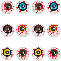 48Pcs 6 Colors Plastic Craft Eye&nbsp;DIY-GF0013-64