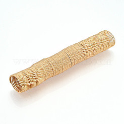Textured Round Brass Jewelry Wires&nbsp;KK-N258-03G