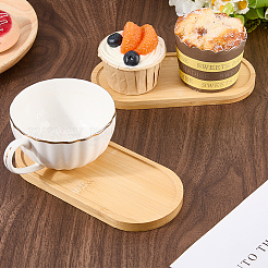 2Pcs Wood Round Incense Plate&nbsp;AJEW-CN0003-62