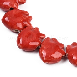 Handmade Porcelain Beads Strands&nbsp;PORC-C007-01D
