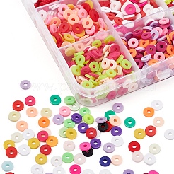 2400Pcs 15 Colors Handmade Polymer Clay Beads&nbsp;CLAY-YW0001-27B