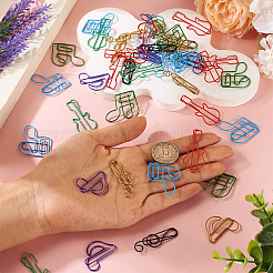 80Pcs 8 Styles PET Plastic/Metal Paper Clip&nbsp;AJEW-TA0003-05