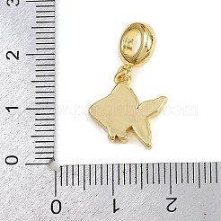 Brass Enamel European Dangle Charms&nbsp;KK-N271-23G