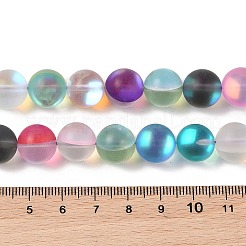 Electroplated Synthetic Moonstone Beads Strands&nbsp;G-C131-B01-04