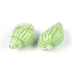 Handmade Printed Porcelain Beads&nbsp;PORC-T133-01C-01