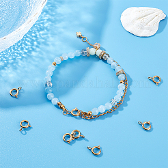 8Pcs Ion Plating(IP) 304 Stainless Steel Spring Ring Clasps&nbsp;STAS-UN0052-56