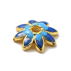 Multi-Petal Alloy Enamel Bead Caps&nbsp;FIND-G029-02G-04