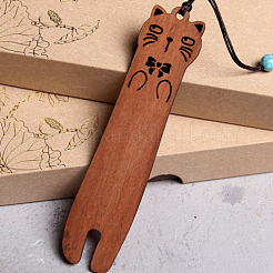 4Pcs 4 Styles Wood Bookmarks&nbsp;AJEW-DR0001-35