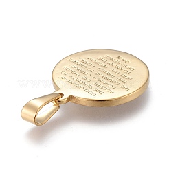 304 Stainless Steel Pendants&nbsp;STAS-F252-12G