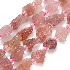 Natural Strawberry Quartz Beads Strands&nbsp;GG-CBA0B77-A15-02