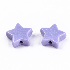 Spray Painted Acrylic Beads&nbsp;MACR-T037-06B