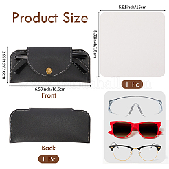 1Pc Rectangle PU Leather Eyeglass Cases&nbsp;AJEW-CN0005-53A