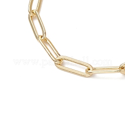 Brass Paperclip Chains Bracelets for Women&nbsp;BJEW-JB11316
