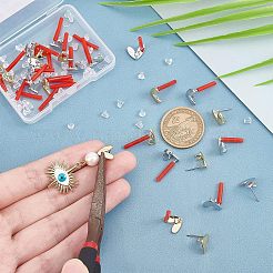 24Pcs Iron Stud Earring Findings&nbsp;FIND-UN0001-20